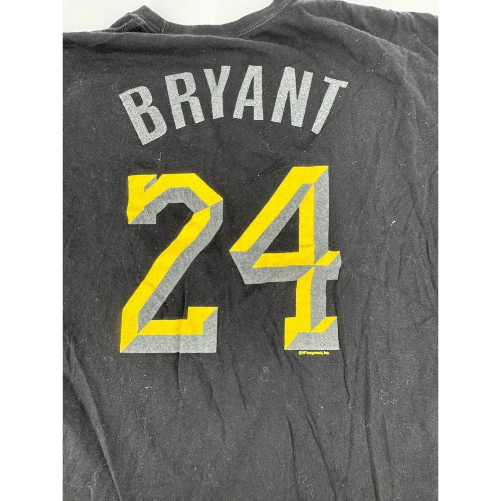 Kobe‎ Bryant 24 T Shirt 2XL Los Angeles Lakers Majestic NBA Black